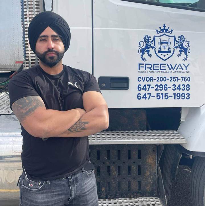 Professional truck driver Freeway Academy Mississauga